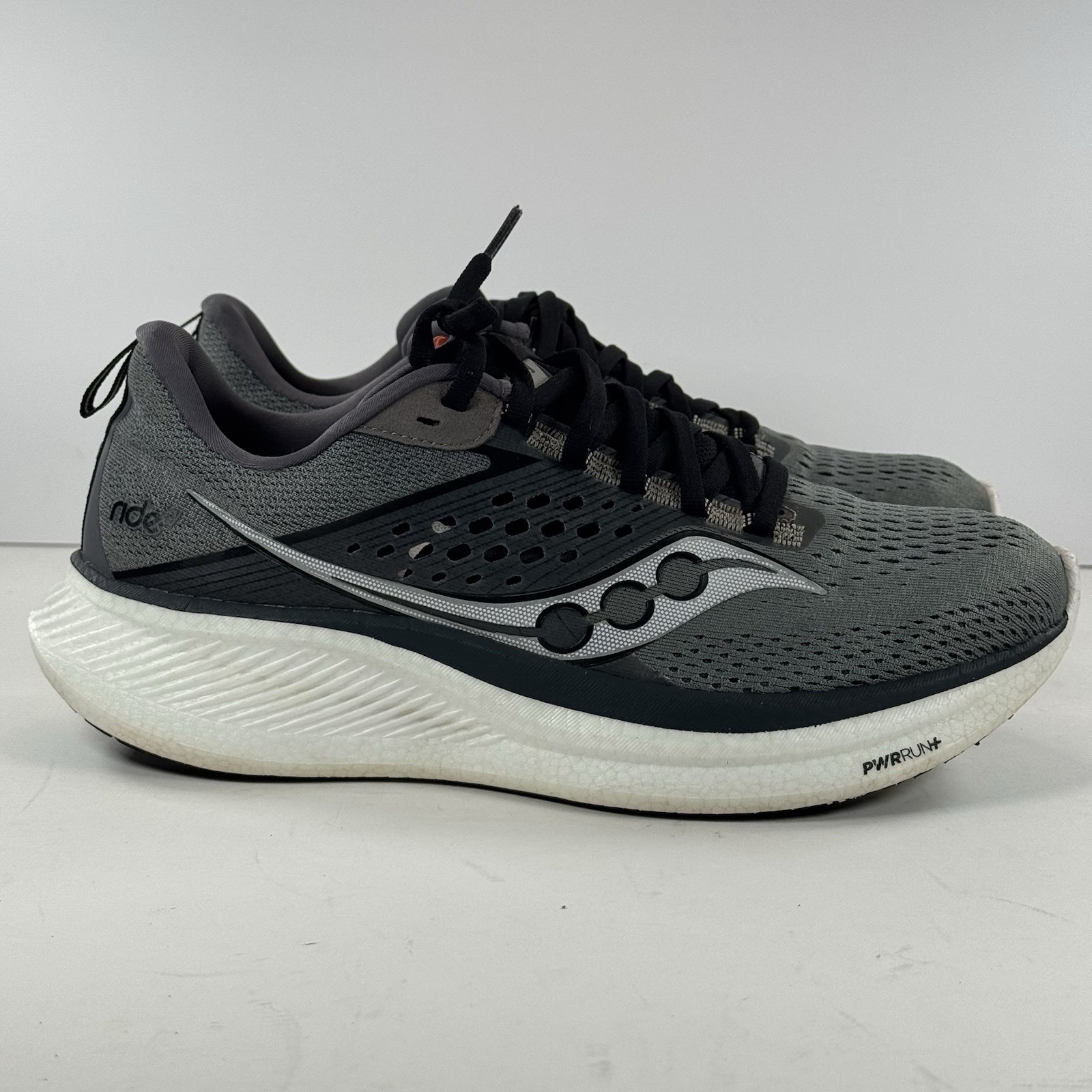 Saucony Ride 17 Gray Athletic Jogging Running Shoes S20924-107 Men's Size 8